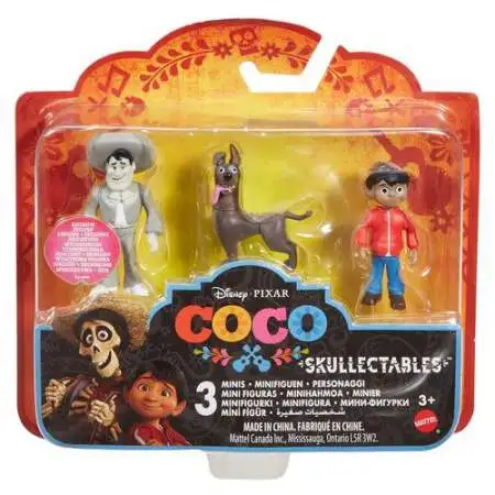 Disney / Pixar Coco Skullectables Ernesto De La Cruz, Miguel & Dante Mini Figure 3-Pack Set