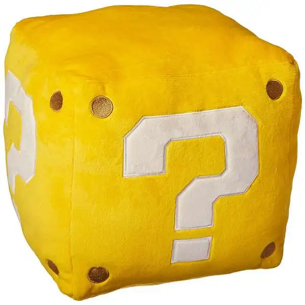 Super Mario Bros Coin Box 10-Inch Plush Pillow