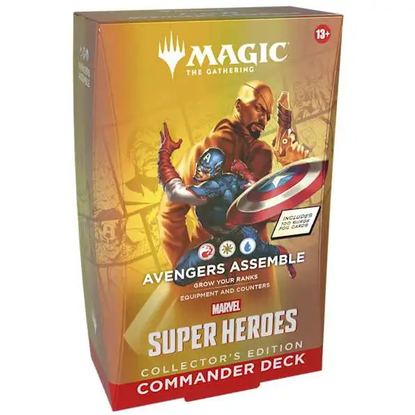 MtG Marvel Super Heroes Avengers Assemble COLLECTOR'S Edition Commander Deck [100 Cards] (Pre-Order ships June)