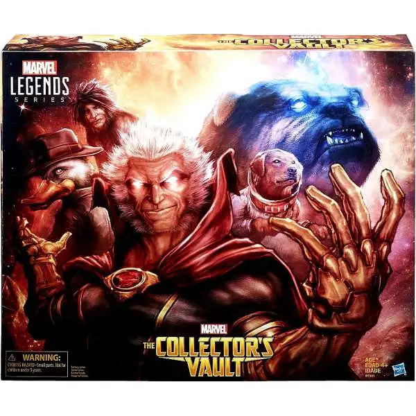 Marvel Legends The Collector's Vault Exclusive Action Figure 5-Pack [The Collector, Howard the Duck, Marvel's Cosmo, Lockjaw & Moon Boy]