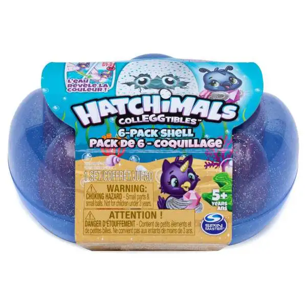 Hatchimals CollEGGtibles Season 5 Mermal Magic Shell Mystery 6-Pack [RANDOM Color!]
