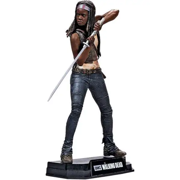 McFarlane Toys The Walking Dead Color Tops Red Wave Michonne Action Figure #2