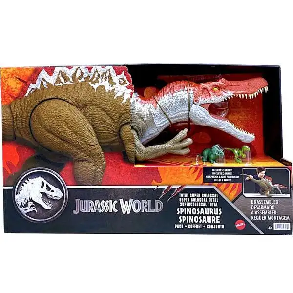 Jurassic World Spinosaurus Super Colossal Action Figure [Includes 2 Mini Figures]