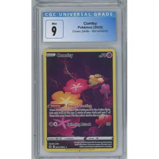 Pokemon Crown Zenith Comfey Graded Card GG14 [CGC 9]