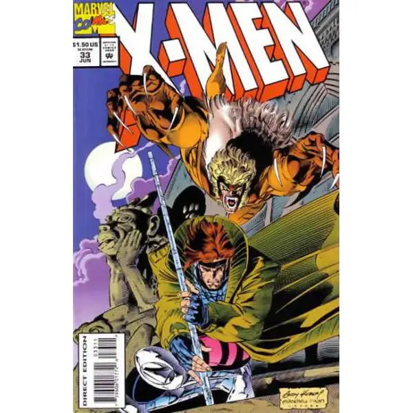 Marvel X-Men, Vol. 1 #33A Comic Book [Direct Edition] [Very Fine]