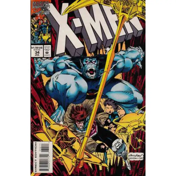 Marvel X-Men, Vol. 1 #34A Comic Book [Direct Edition] [Very Fine]
