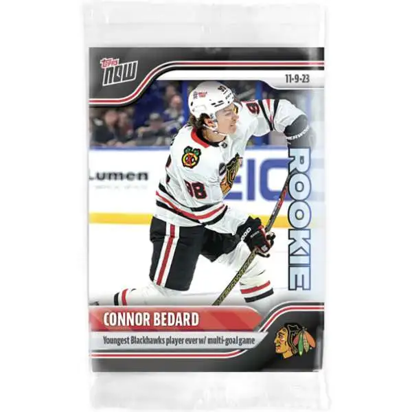 NHL Chicago Blackhawks 2023-24 NOW Hockey Connor Bedard Single 