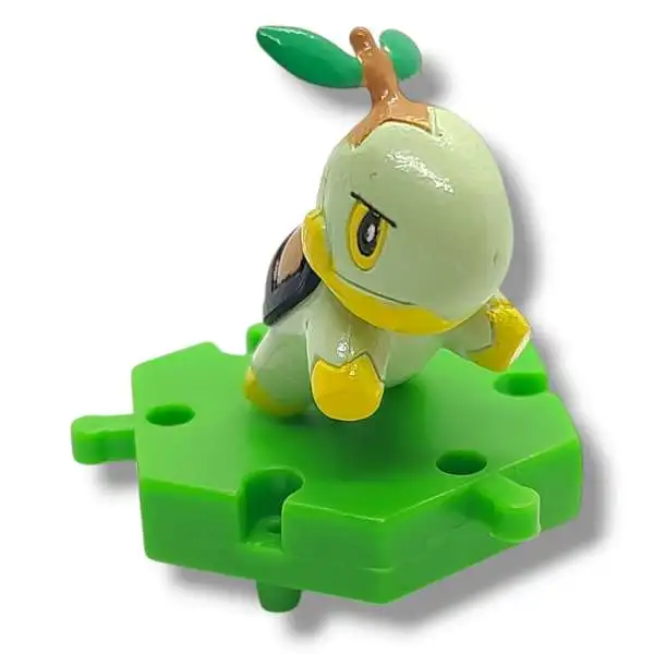 Pokemon Japanese Connecting Figures Turtwig 1-Inch PVC FIgure [Loose]
