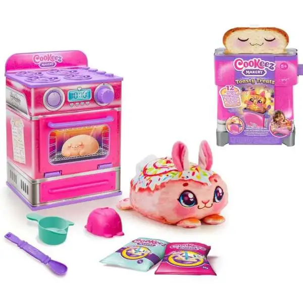 Cookeez Makery Bake Your Own Plush CINNAMON Treatz & TOASTY Treatz Oven Playset COMBO