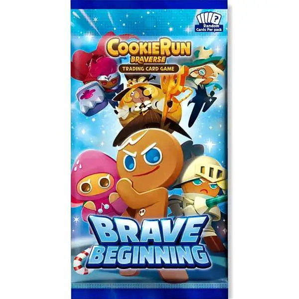 CookieRun Braverse Trading Card Game Brave Beginning Booster Pack [9 Cards]