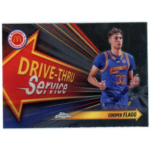 NCAA 2024 Topps Chrome McDonald's All American Basketball Drive Thru Service Cooper Flagg DTS-COF