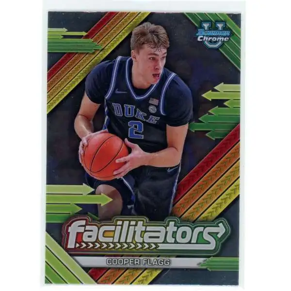 NCAA 2024-25 Bowman U Chrome Basketball Facilitators Cooper Flagg F-10