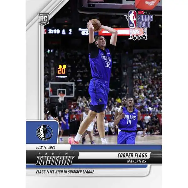 NBA Dallas Mavericks 2025-26 Instant Basketball Cooper Flagg #17 [Rookie Card, Flies High In Summer League]