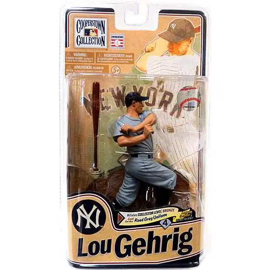 McFarlane Toys MLB Sports Baseball Cooperstown Collection Series 8 Lou Gehrig (New York Yankees) Action Figure [Gray Uniform]