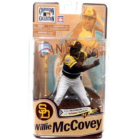McFarlane Toys MLB Sports Picks Baseball Cooperstown Collection Series 8 Willie McCovey Action Figure ['76 Padres Road Brown]
