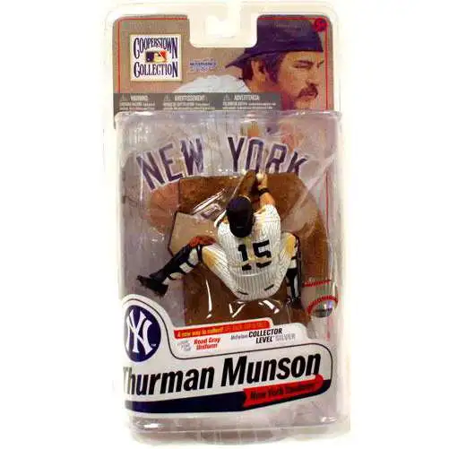 McFarlane Toys MLB Sports Baseball Cooperstown Collection Series 7 Thurman Munson Action Figure [Pinstripes, Damaged Package]