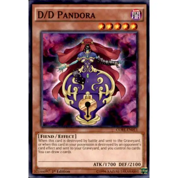 YuGiOh Clash of Rebellions Common D/D Pandora CORE-EN011