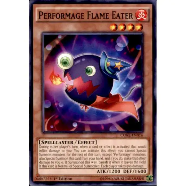 YuGiOh Clash of Rebellions Common Performage Flame Eater CORE-EN016