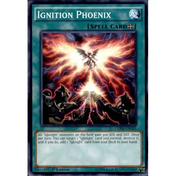 YuGiOh Clash of Rebellions Common Ignition Phoenix CORE-EN061