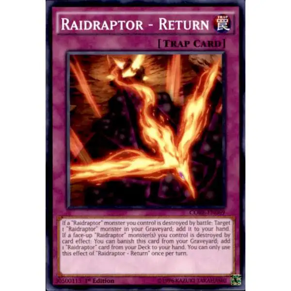YuGiOh Clash of Rebellions Common Raidraptor - Return CORE-EN069