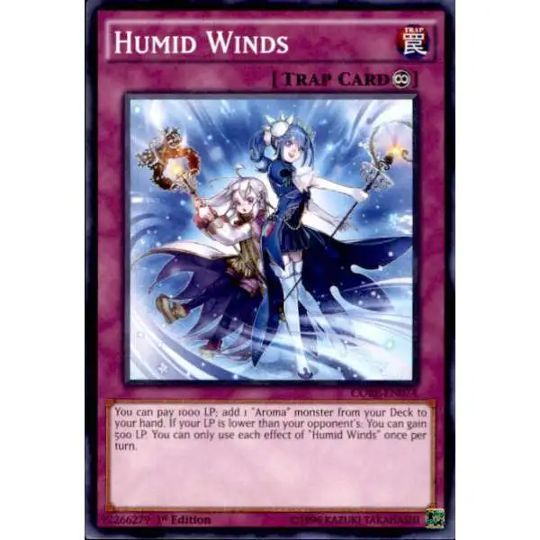 YuGiOh Clash of Rebellions Common Humid Winds CORE-EN074