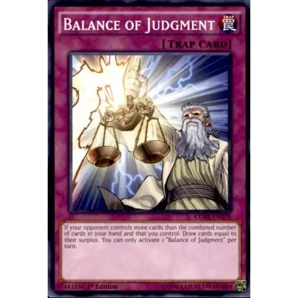 YuGiOh Clash of Rebellions Common Balance of Judgment CORE-EN078