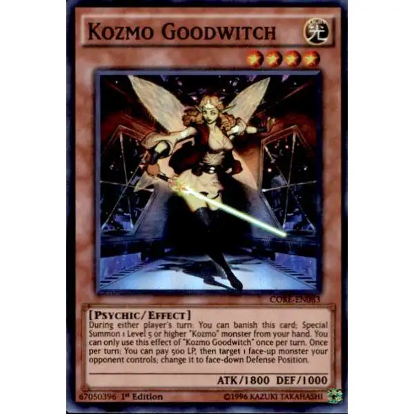 YuGiOh Clash of Rebellions Super Rare Kozmo Goodwitch CORE-EN083