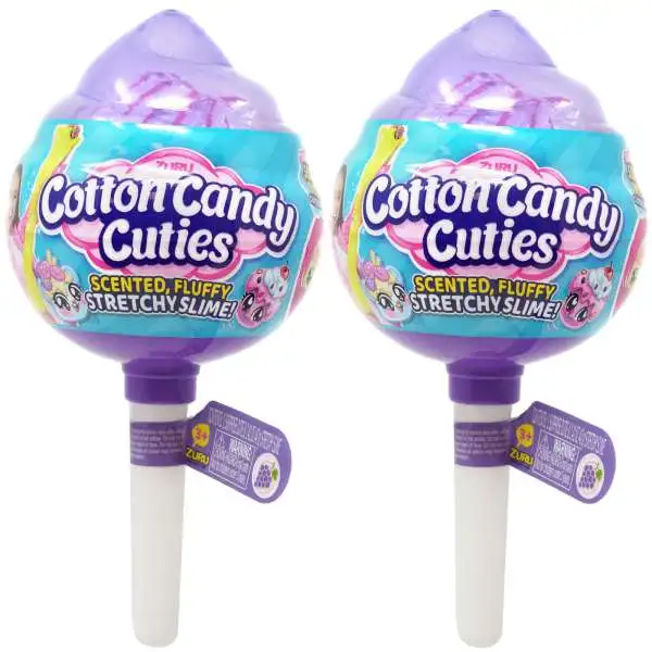 Oosh Cotton Candy Cuties Stretchy Slime MEDIUM Pop RANDOM Colors! LOT of 2 Mystery Packs