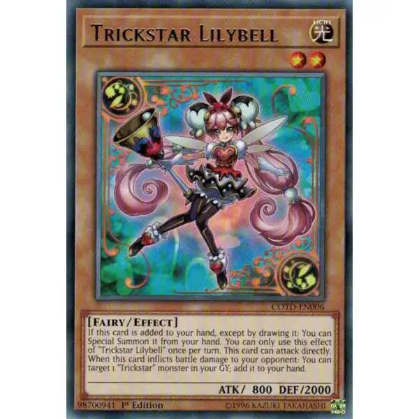 YuGiOh Code of the Duelist Rare Trickstar Lilybell COTD-EN006