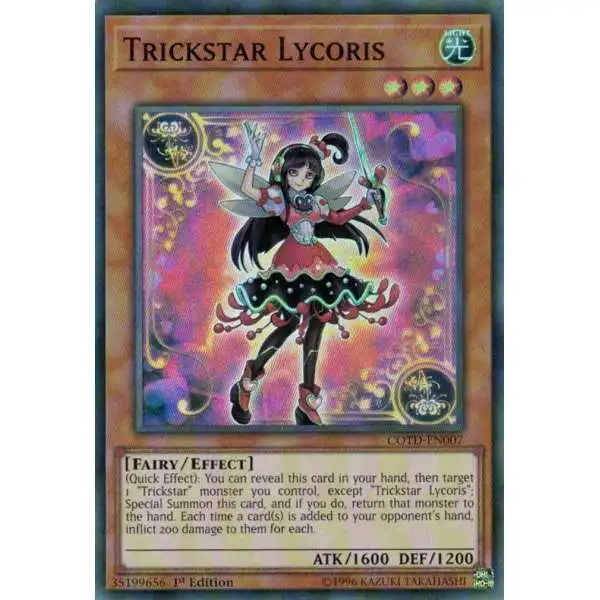 YuGiOh Code of the Duelist Super Rare Trickstar Lycoris COTD-EN007