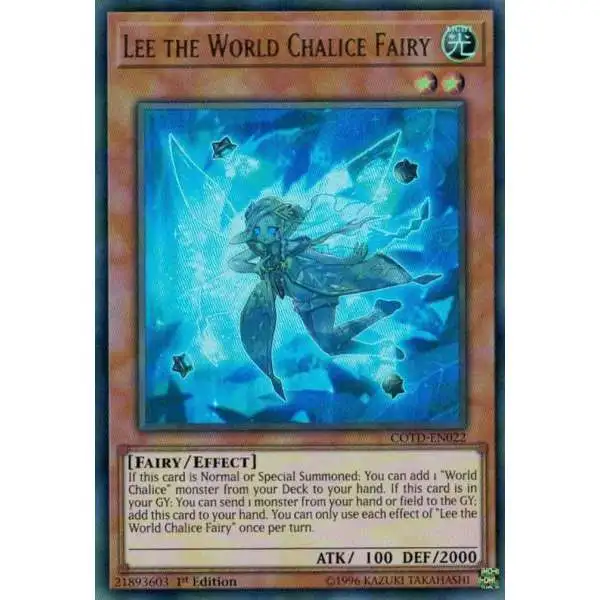 YuGiOh Code of the Duelist Ultra Rare Lee the World Chalice Fairy COTD-EN022