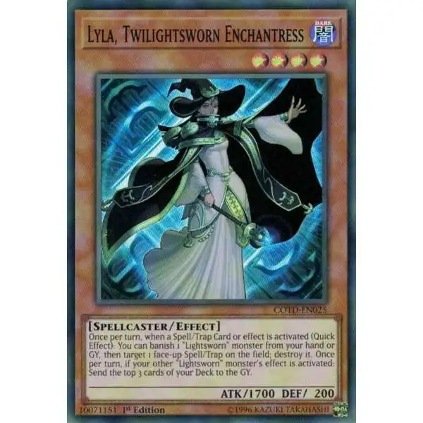 YuGiOh Code of the Duelist Super Rare Lyla, Twilightsworn Enchantress COTD-EN025