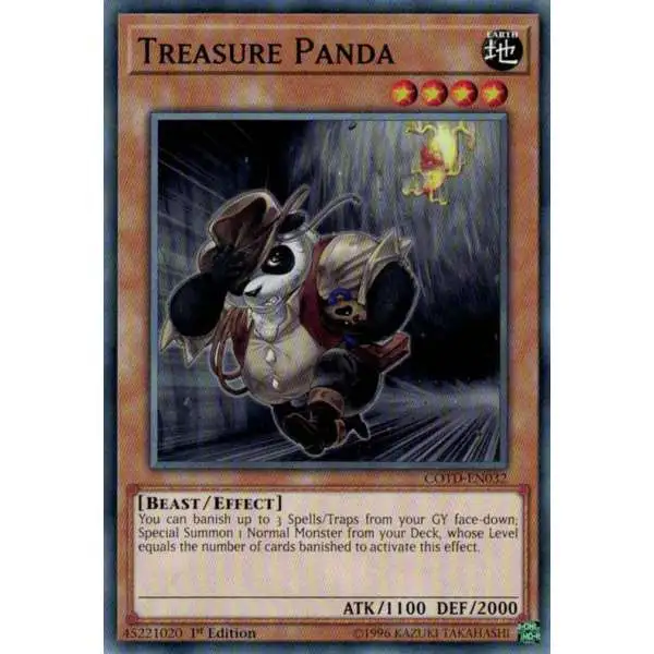 YuGiOh Code of the Duelist Common Treasure Panda COTD-EN032