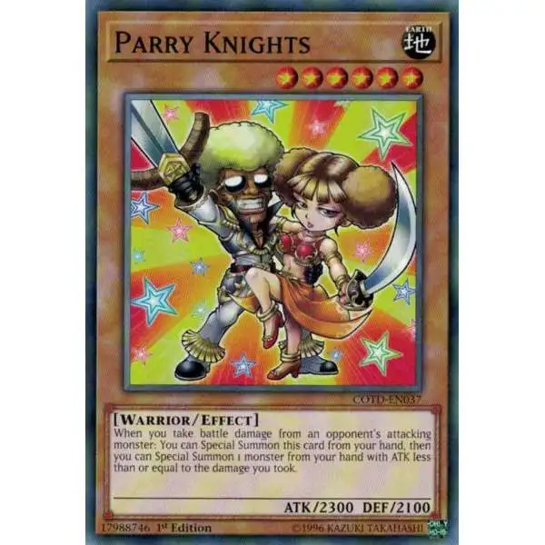 YuGiOh Code of the Duelist Short Print Parry Knights COTD-EN037