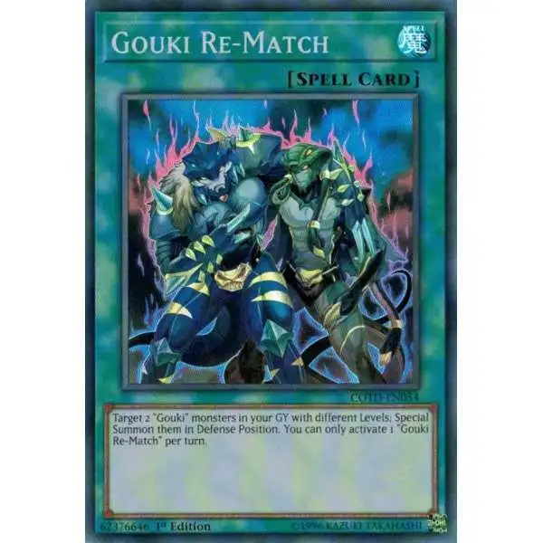 YuGiOh Code of the Duelist Super Rare Gouki Re-Match COTD-EN054