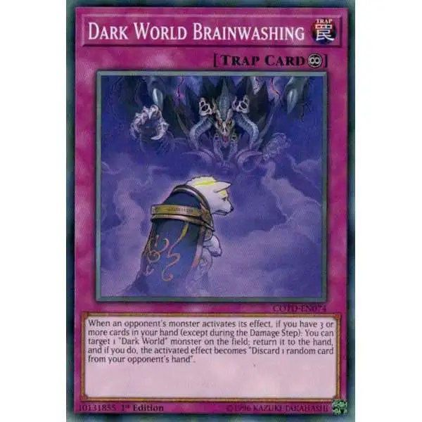 YuGiOh Code of the Duelist Common Dark World Brainwashing COTD-EN074