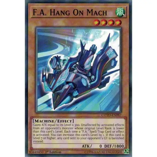 YuGiOh Code of the Duelist Common F.A. Hang On Mach COTD-EN087