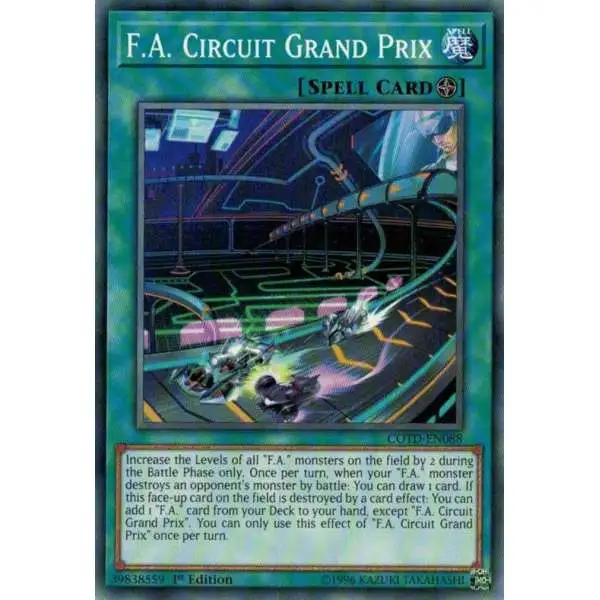 YuGiOh Code of the Duelist Common F.A. Circuit Grand Prix COTD-EN088