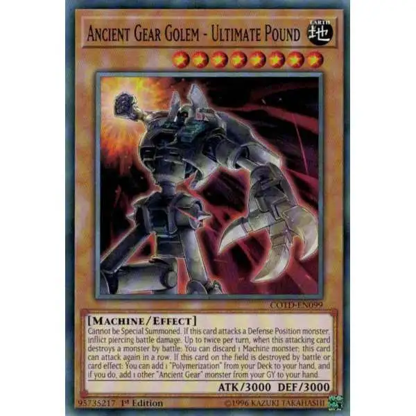 YuGiOh Code of the Duelist Common Ancient Gear Golem - Ultimate Pound COTD-EN099