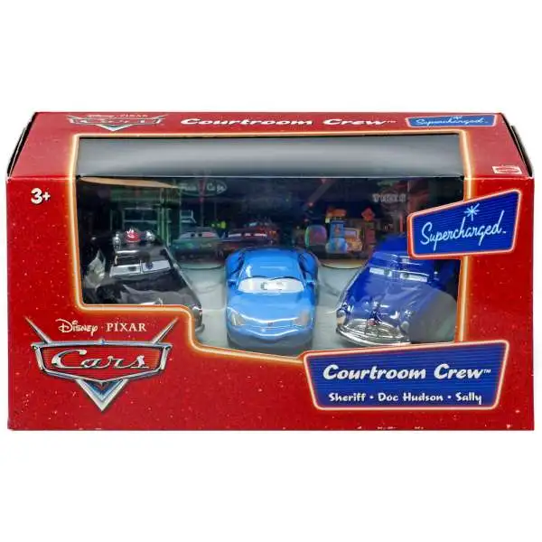 Disney / Pixar Cars Supercharged Courtroom Crew Diecast Car Set