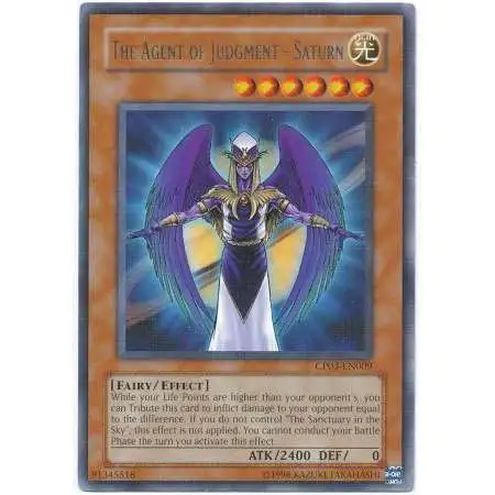 YuGiOh GX Trading Card Game Champion Pack: Game 3 Rare The Agent of Judgment - Saturn CP03-EN009