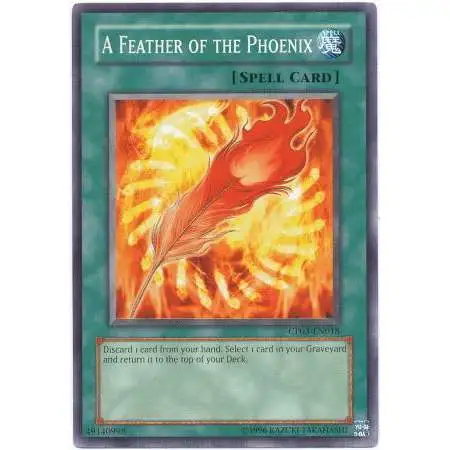 YuGiOh GX Trading Card Game Champion Pack: Game 3 Common A Feather of the Phoenix CP03-EN018