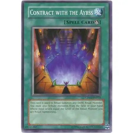 YuGiOh GX Trading Card Game Champion Pack: Game 3 Common Contract with the Abyss CP03-EN019