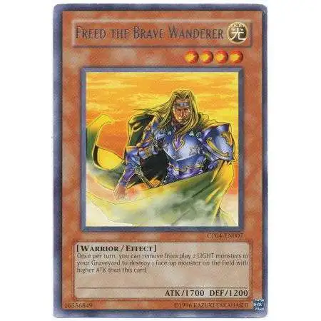 YuGiOh GX Trading Card Game Champion Pack: Game 4 Rare Freed the Brave Wanderer CP04-EN007