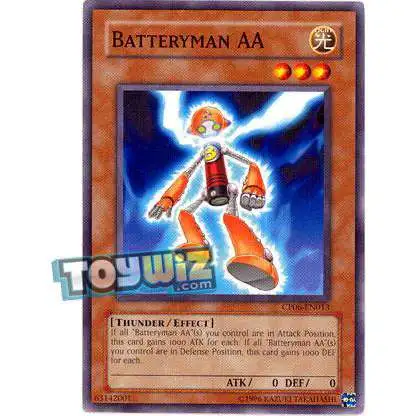 YuGiOh GX Trading Card Game Champion Pack: Game 6 Common Batteryman AA CP06-EN013