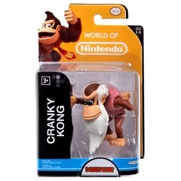 World of Nintendo Donkey Kong Country Tropical Freeze Cranky Kong 2.5-Inch Mini Figure