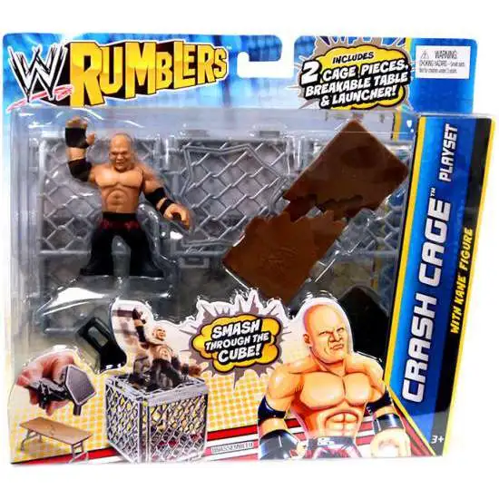 WWE Wrestling Rumblers Series 2 Crash Cage Mini Figure Playset [WIth Kane, Damaged Package]
