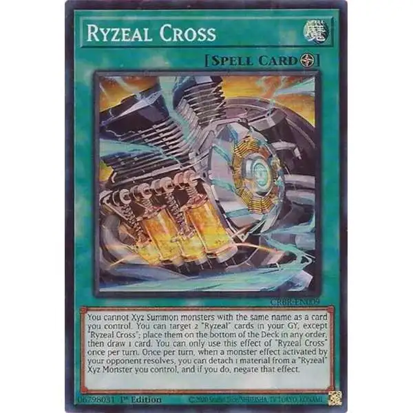 YuGiOh Trading Card Game Crossover Breakers Super Rare Ryzeal Cross CRBR-EN009