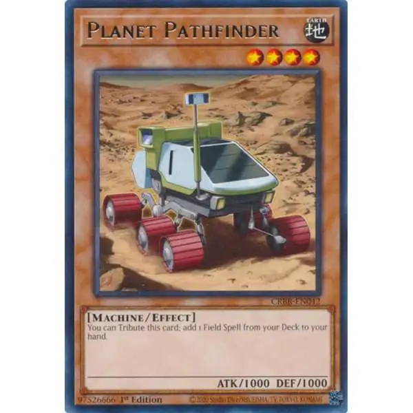 YuGiOh Trading Card Game Crossover Breakers Rare Planet Pathfinder CRBR-EN042