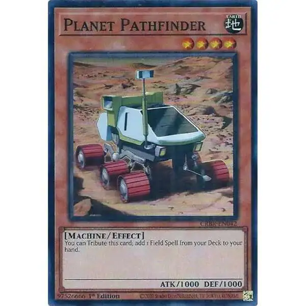 YuGiOh Trading Card Game Crossover Breakers Super Rare Planet Pathfinder CRBR-EN042